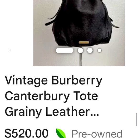 Sale❤️BURBERRY CANTERBURY 🌺Sale🌺 LARGE PEBBLE LEATHER HOBO EUC - Picture 16 of 16